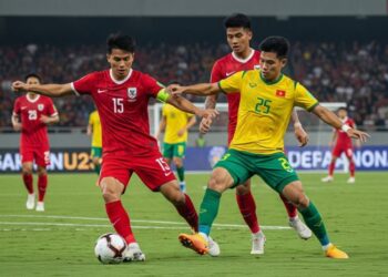 Ilustrasi Final AFF U23 Indonesia vs Vietnam.(simantab/ai)