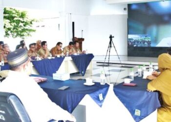 Pembahasan Program MBG Bersama Badan Pangan Nasional di Pemkab Simalungun.(simantab/ist)
