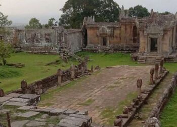 Kuil Preah Vihear di dekat perbatasan Kamboja-Thailand di Provinsi Preah Vihear, titik awal pecahnya perang.(simantab/ist)