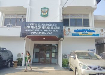 Kantor BPKPD Kota Pematangsiantar, Jalan Merdeka No.6, Kelurahan Proklamasi, Kecamatan Siantar Barat.(Simantab/Putra Purba)