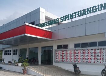 Puskesmas Sipintuangin, di Jalan Simarjarunjung, Parik Sabungan, Kecamatan Dolok Pardamean, Kabupaten Simalungun.(Simantab/ist)