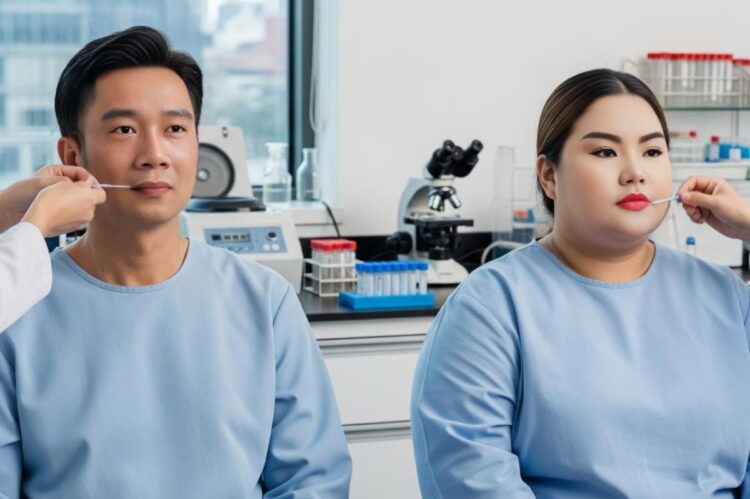 Ridwan Kamil-Lisa Mariana Jalani Tes DNA.(simantab/ai)