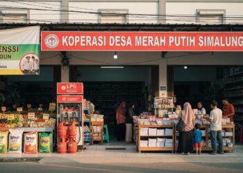 Ilustrasi Kopdes Merah Putih di Simalungun.(simantab/ai)