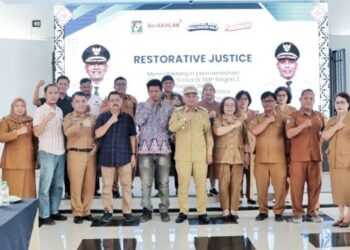 Mediasi melalui mekanisme restorative justice dilakukan Bupati Simalungun antara guru dan siswa di SMP Negeri 2 Tapian Dolok.(simantab/ist)