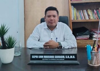 Praktisi dan akademisi hukum Siantar-Simalungun, Dr (C) Sepri Ijon Maujana Saragih, SH MH.(simantab/ai)