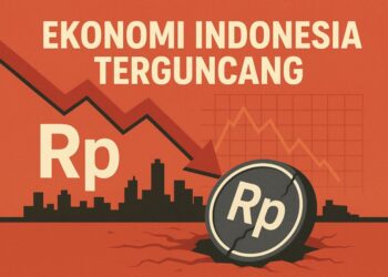Ilustrasi ekonomi ambruk.(Simantab/ai)