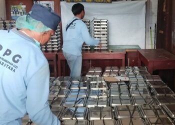 Pendistribusian MBG ke salah satu sekolah di Kota Pematangsiantar.(Simantab/ist)