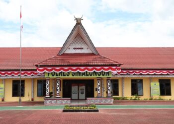 Markas Polisi Resor Simalungun, Pematang Raya, Kabupaten Simalungun.(Simantab/Putra Purba)