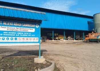 PKS PT RAS di Nagori Sambosar Raya, Kecamatan Raya Kahean, Kabupaten Simalungun.(Simantab/ist)