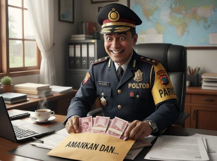 Ilutrasi seorang pria kesatuan Poltob mendapatkan penugasan.(Simantab/ist)