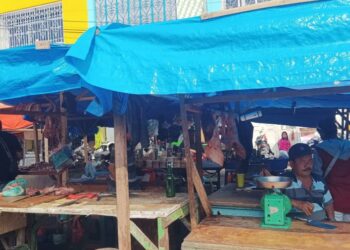 Kawasan Pasar Horas dan juga warga sepanjang Jalan Sutomo dan Jalan Merdeka, masih banyak mengalirkan limbahnya langsung ke parit.(Simantab/Ronal Sibuea)