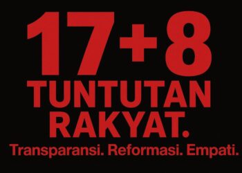 Tren tuntutan selama aksi unjuk rasa bergulir di Indonesia.(Simantab/ai)
