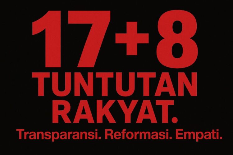 Tren tuntutan selama aksi unjuk rasa bergulir di Indonesia.(Simantab/ai)