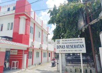 Proyek pembangunan Laboratorium Kesehatan Masyarakat (Labkesmas) senilai Rp7,9 miliar, kini tengah menuai sorotan akibat dugaan praktik kolusi dalam proses tender.(Simantab/Putra Purba)