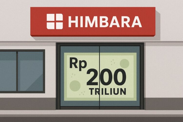 Ilustrasi HIMBARA menerima dana Rp200 T dari pemerintah.(Simantab/ai)