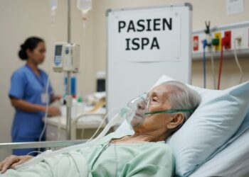 Ilustrasi pasien penderita ISPA dirawat di rumah sakti.(Simantab/ai)