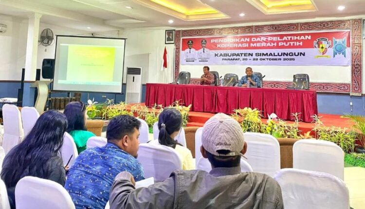 Diklat Koperasi Desa Merah Putih di Kabupaten Simalungun.(Simantab/ist)