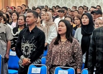Pengurus KDMP/KKMP Sekabupaten Simalungun mengikuti Workshop Percepatan Operasionalisasi.(Simantab/ist)