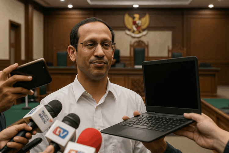 Mantan Mendikbudristek Nadiem Makarim.(Simantab/ai)