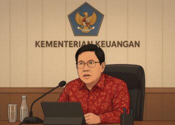 Ilustrasi Menteri Keuangan Purbaya Yudhi Sadewa.(Simantab/ai)