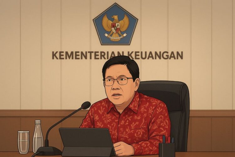 Ilustrasi Menteri Keuangan Purbaya Yudhi Sadewa.(Simantab/ai)