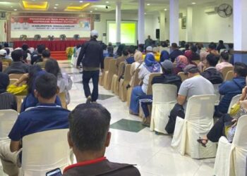 230 dari total 386 Nagori di Kabupaten Simalungun mengikuti kegiatan Bimbingan Teknis (Bimtek) Koperasi Desa (Kopdes) Merah Putih yang ditujukan bagi para pengawas dan pengurus koperasi desa, yang diselenggarakan oleh Sarana Konsultan Diklat Nasional (SKDN) di Hotel Niagara Parapat, Kecamatan Girsang Sipanganbolon.(Simantab/ist)