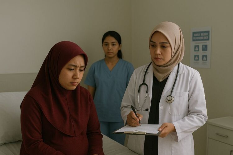 Pemeriksaan ibu hamil dan janin dalam kandungan wajib dilakukan secara rutin.(Simantab/ai)