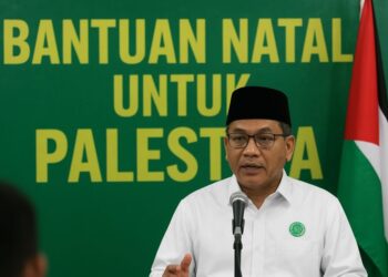 Ilustrasi MUI respons niat Maruarar Sirait bantu Palestina melalui kolekter natal nasional.(Simantab/ai)