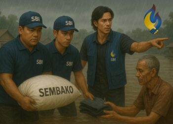 Ilustrasi Semangat Baru Indonesia (SBI) ikut meringankan beban korban bencana alam di Tapteng.(Simantab/ai)