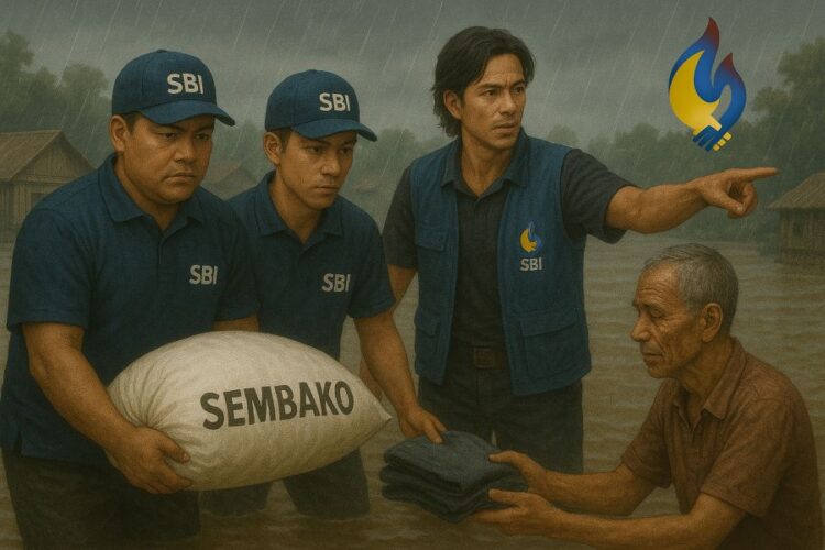 Ilustrasi Semangat Baru Indonesia (SBI) ikut meringankan beban korban bencana alam di Tapteng.(Simantab/ai)
