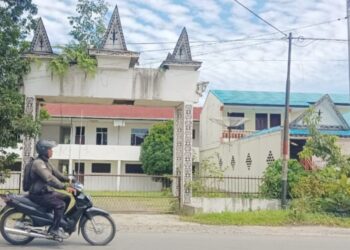 Rumah singgah COVID-19 yang berada di Jalan Sisingamangaraja, Kecamatan Siantar Sitalasari, Kota Pematangsiantar. (Simantab/Putra Purba)