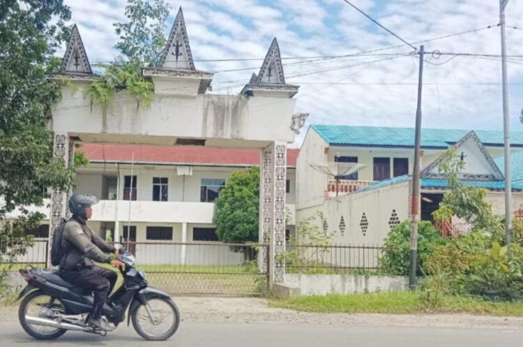 Rumah singgah COVID-19 yang berada di Jalan Sisingamangaraja, Kecamatan Siantar Sitalasari, Kota Pematangsiantar. (Simantab/Putra Purba)