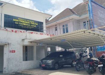 Kantor Bappelitbangda Kota Pematangsiantar,Jl Merdeka.(Simantab/Putra Purba)