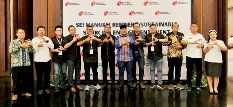 Bupati Simalungun Anton Achmad Saragih menghadiri kegiatan Sei Mangkei Refinery Sustainable Sourcing Engagement Event.(Simantab/ist)